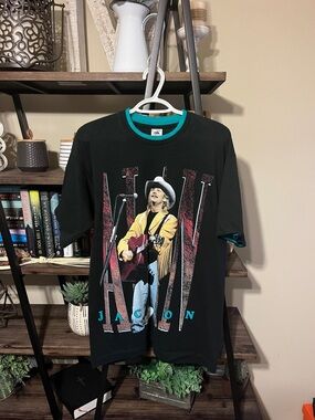Vtg 90s Alan Jackson Tee Size L